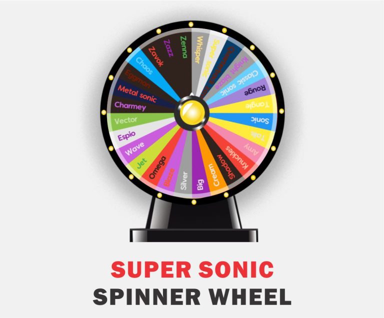 ⚡ Super Sonic Wheel Spin | Get the Best Random Sonic Characters ⚡
