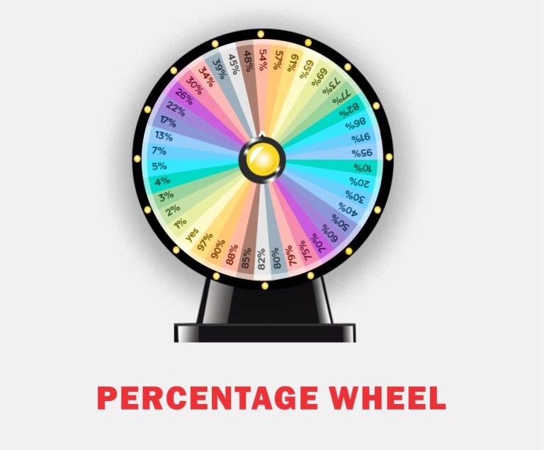 % Spin the Percentage Wheel | Best Random Percentage Picker % 