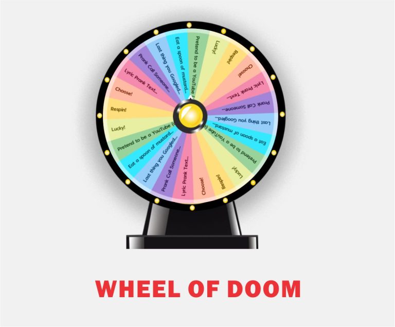💀 Spin the Wheel of Doom | Random Chance & Fortune Picker 💀